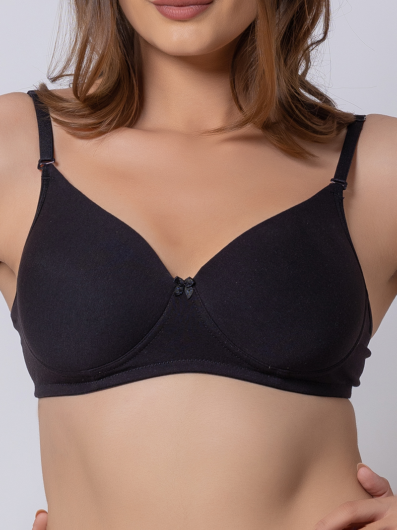 Inside Beauty Women's Lightly Padded Full Coverage Cotton Bra(Cup Size-B)