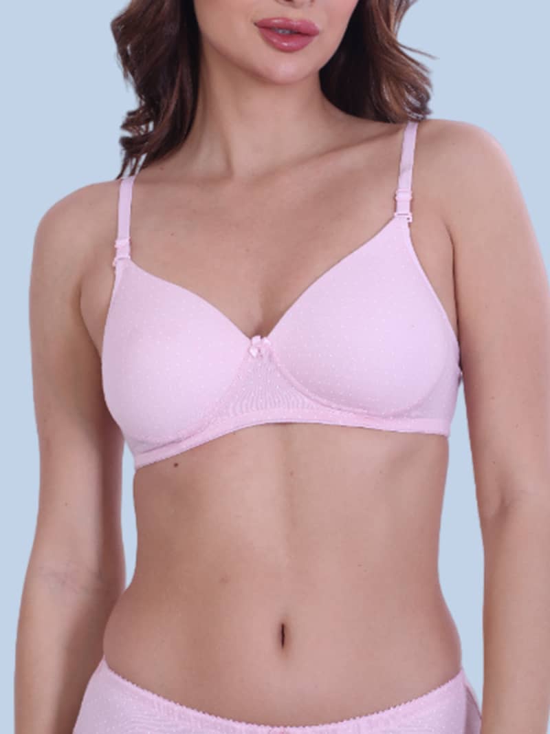 Print Perfection Padded Full Coverage Bra In Pink | Bold & Bae Fashion