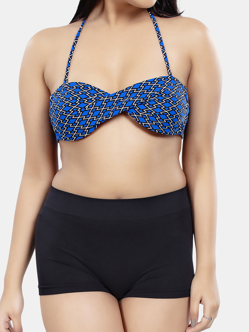 Back knot bikini top in Dark Blue | Bold & Bae Fashion