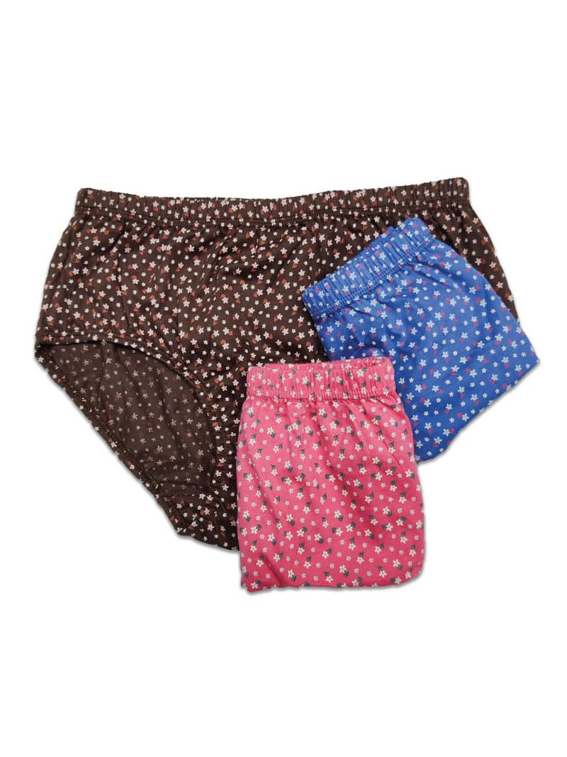 Pack of 3- Print Passion Super Comfy Mid Waist Panty | Bold & Bae Fashion