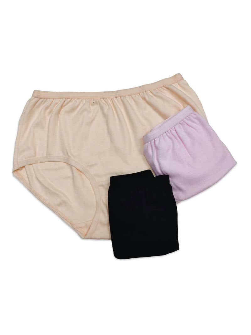 Pack of 3- Cotton Solid Colour Mid Waist Panty | Bold & Bae Fashion