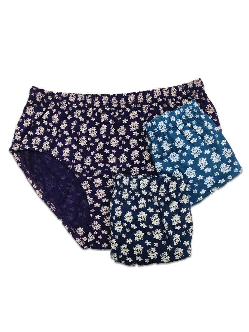 Pack of 3- Print Passion Super Comfy Mid Waist Panty | Bold & Bae Fashion