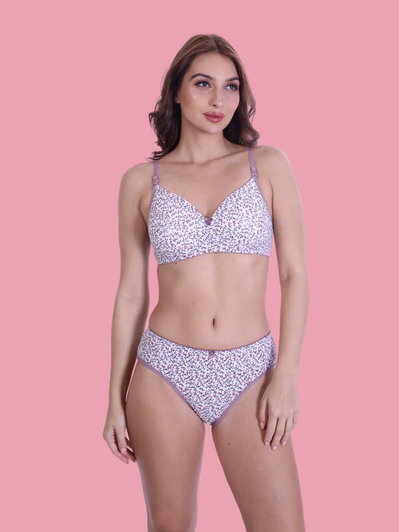 Print Passion Mid Waist Panty in White  | Bold & Bae Fashion