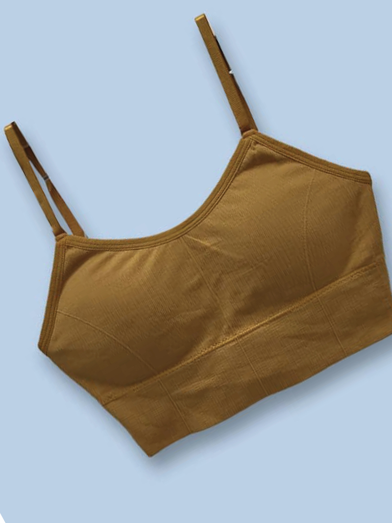 Beguiling Bralette Lightly Padded Non-Wire Full Cup Bra in Yellow | Bold & Bae Fashion